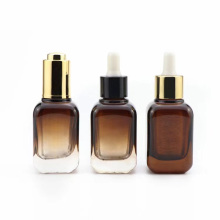 15Ml 30Ml 1OZ 50Ml 100Ml Square Rectangle Flat Shoulder Glass Dropper Bottles For Cosmetic Serum